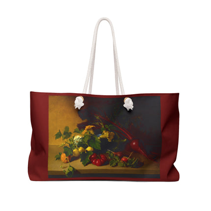 Still Life with Vegetables by James Peale Weekender Bag
