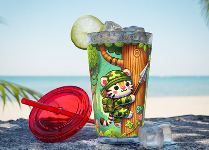 Stealthy Stripes Sunsplash Tumbler with Straw, 16oz