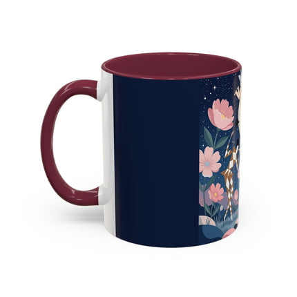🕛🌸 Midnight Waltz Before Christmas Colorful Mug – Art Deco Holiday Fantasy
