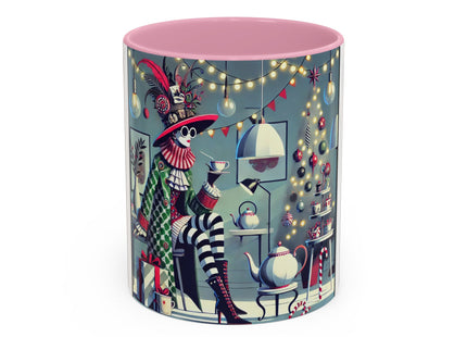 Whimsical Christmas Tea Party Colorful Mugs (11oz, 15oz)