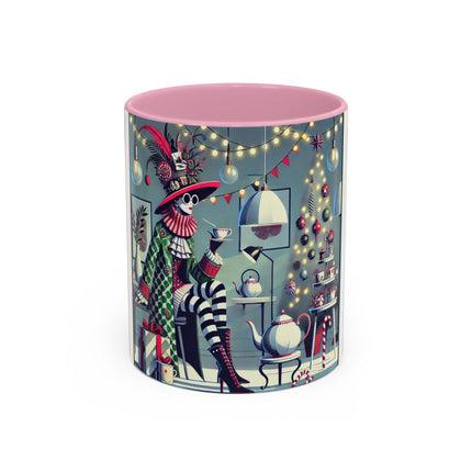 Whimsical Christmas Tea Party Colorful Mugs (11oz, 15oz)