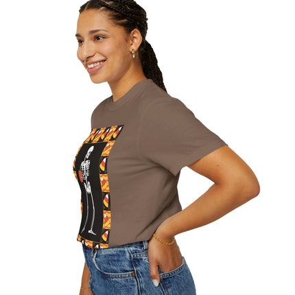 Candy Corn Skeleton Unisex Garment-Dyed T-shirt
