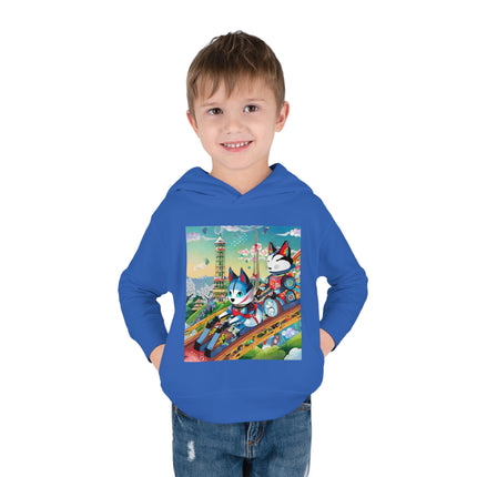 Kitsune Carnival Toddler Pullover Fleece Hoodie