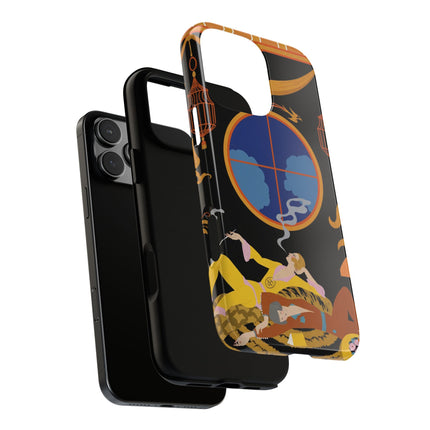 Art Deco Lounge Phone Case – Opulent Smoke & Timeless Glamour