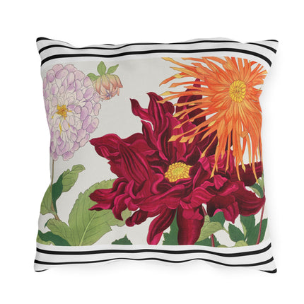 Dahlia Flower by Tanigami Kônan Outdoor Pillows
