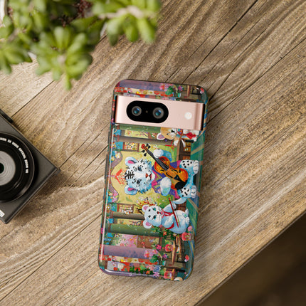 Melodies of the Snow Lion Cub Phone Cases
