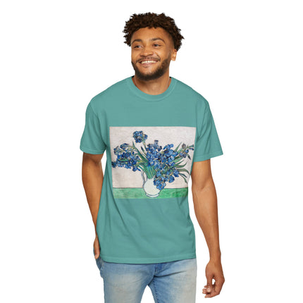 Irises by Vincent Van Gogh Unisex Garment-Dyed T-shirt
