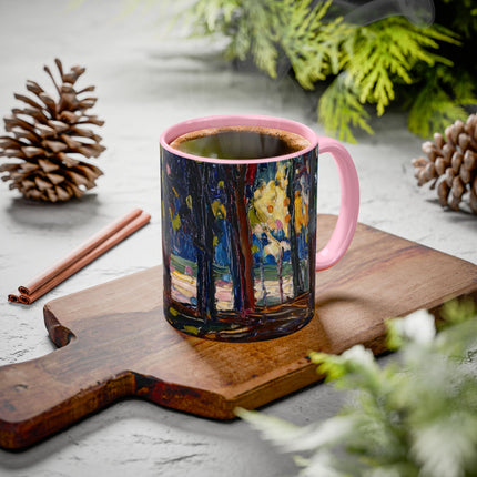 In the Park of St. Cloud by Wassily Kandinsky Colorful Mugs (11oz, 15oz)