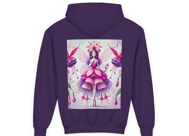 Fuchsia Fairy Youth Heavy Blend Hooded Sweatshirt