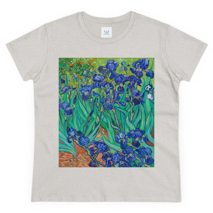 Irises by Van Gogh Women's Midweight Cotton Tee