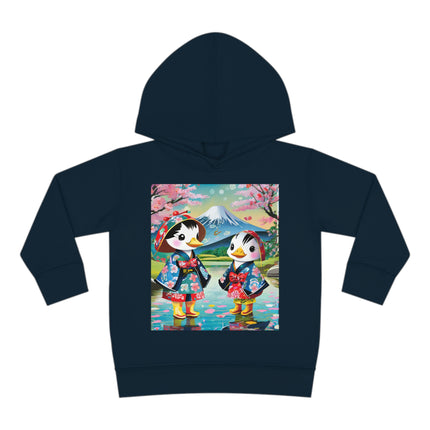 Rainy Day Ducks Toddler Pullover Fleece Hoodie