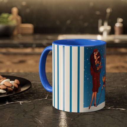 Snowfall & Couture Colorful Mugs (11oz, 15oz)