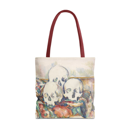The Three Skulls by Paul Cézanne Tote Bag (AOP)
