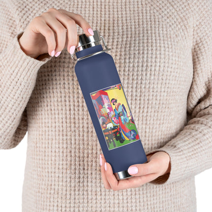 A Timeless Journey by Umberto Brunelleschi Copper Vacuum Insulated Bottle, 22oz
