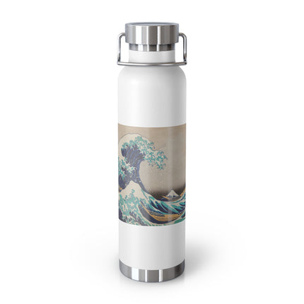 The Great Wave off Kanagawa by Katsushika Hokusai Copper Vacuum Insulated Bottle, 22oz