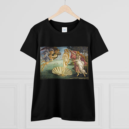 Birth of Venus by Sandro Botticelli Women's Midweight Cotton Tee