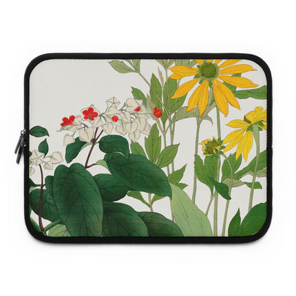 Clerodendrum & Rudbeckia by Tanigami Kônan Laptop Sleeve