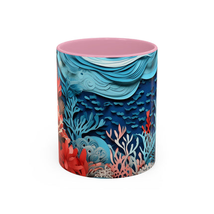 Enchanting Underwater Scene Colorful Mugs (11oz, 15oz)