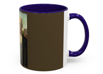American Gothic by Grant Wood Colorful Mugs (11oz, 15oz)