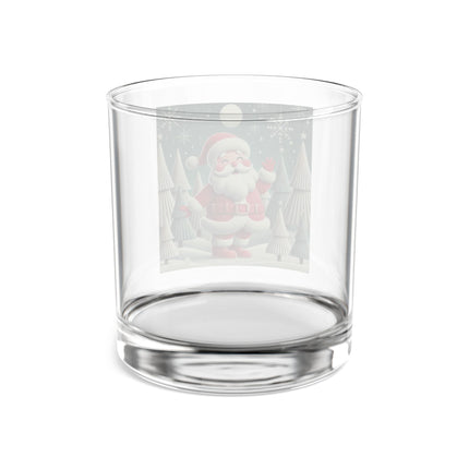 Santa's Joyful Night Rocks Glass, 10oz