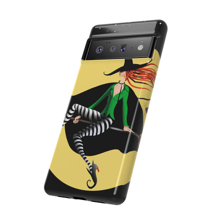 A Witch’s Moonlit Flight Phone Cases