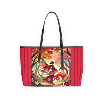 The Dragon Fairy’s Dance PU Leather Shoulder Bag