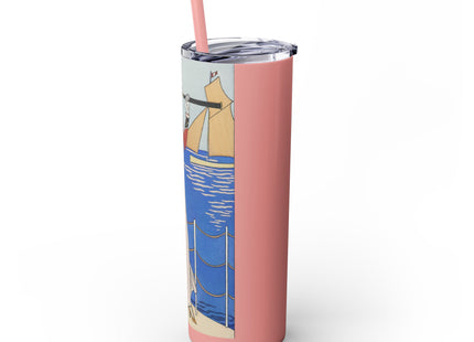 Costume de Yacht by George Barbier Skinny Tumbler with Straw, 20oz