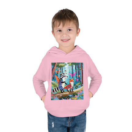 Whimsical Woodland Toddler Pullover Fleece Hoodie