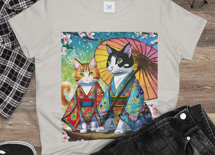 Kimono Kitties Cotton Tee