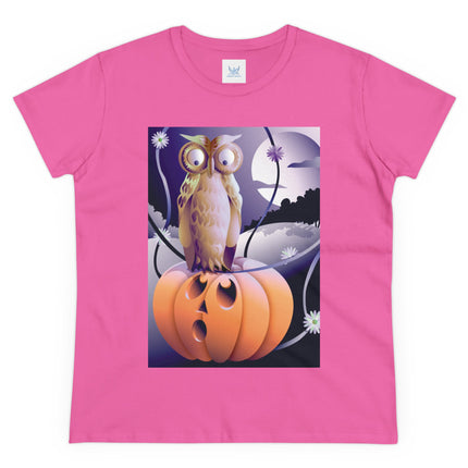 The Startled Pumpkin Women's Midweight Cotton Tee