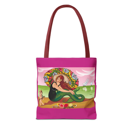 Mermaid Tote Bag with Art Deco Design