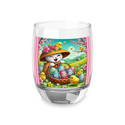 Geisha Kitten’s Easter Delight Whiskey Glass