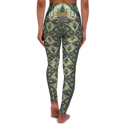 Ornamental Tiles (Pl. 4) from the Afghan Boundary Commission High Waisted Yoga Leggings (AOP)