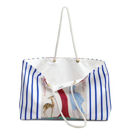 Woman, Fawn, and Red Tree by George Barbier Weekender Bag
