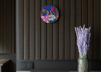 The Jealous Parrot by George Barbier Acrylic Wall Clock