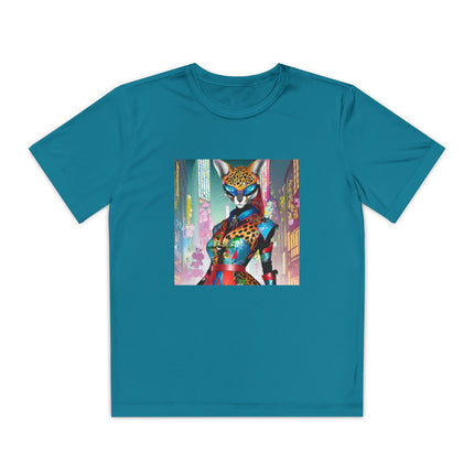 Cyber Cat Glamour Youth Competitor Tee