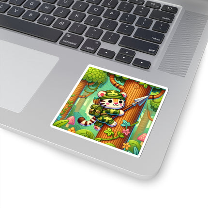 Stealthy Stripes Kiss-Cut Stickers (4 Sizes)