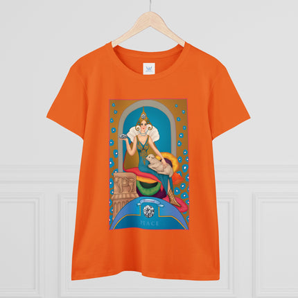 April & Diamond (from the Gem Series) by Sofia Chiostri Women's Midweight Cotton Tee