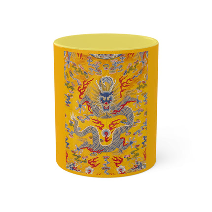 The Imperial 12-Symbol Robe, A Dragon's Regalia Colorful Mugs, 11oz