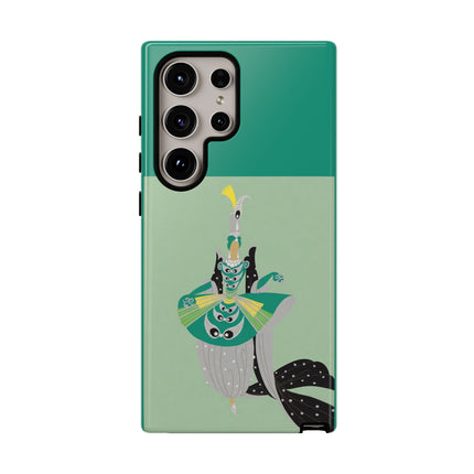 Peacock Dancer Phone Case – Opulent Glamour & Theatrical Elegance