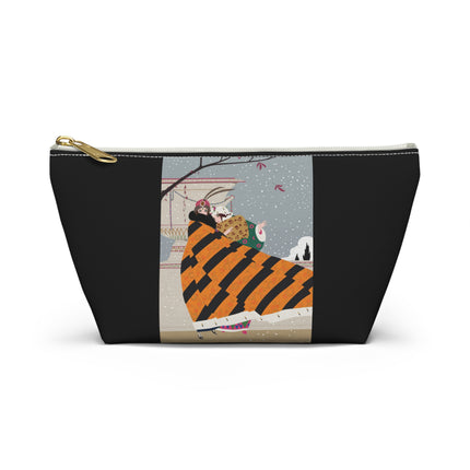 Snowfall Courtesan Cosmetic Bag – Whimsical Winter Elegance