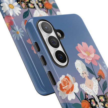 🌸🎀 The Grand Floral Promenade Phone Case – Art Deco Fashion Fantasy