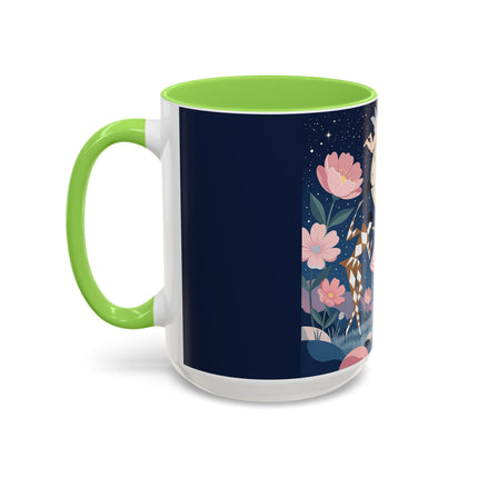 🕛🌸 Midnight Waltz Before Christmas Colorful Mug – Art Deco Holiday Fantasy