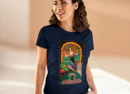 May & Emerald (from the Gem Series) by Sofia Chiostri Women's Midweight Cotton Tee