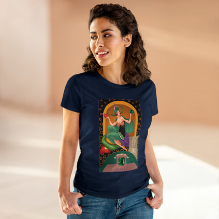 May & Emerald (from the Gem Series) by Sofia Chiostri Women's Midweight Cotton Tee