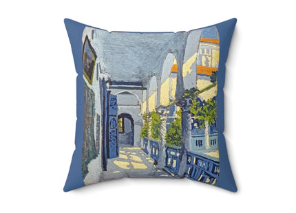 Gallery of a Moroccan Riad by George Gaudion Spun Polyester Square Pillow