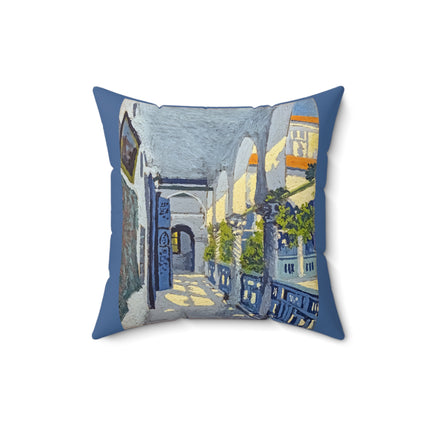 Gallery of a Moroccan Riad by George Gaudion Spun Polyester Square Pillow