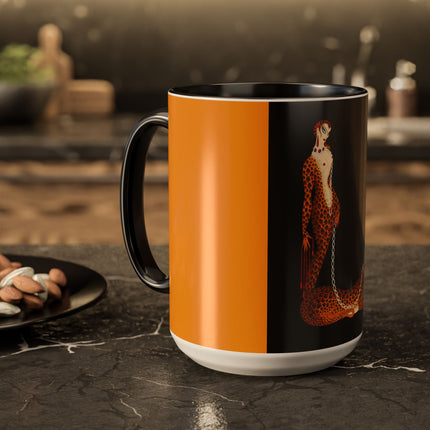 Leopard Queen Colorful Mugs – Wild Beauty & Art Deco Glamour