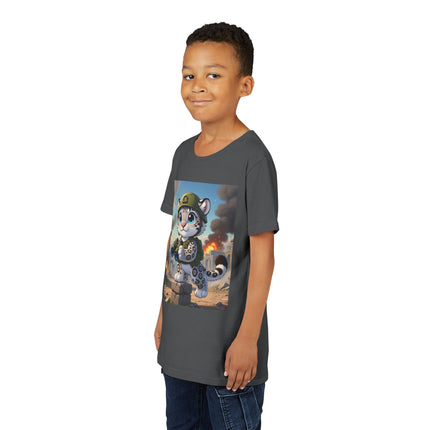 Snow Leopard Lookout Youth Short Sleeve Tee
