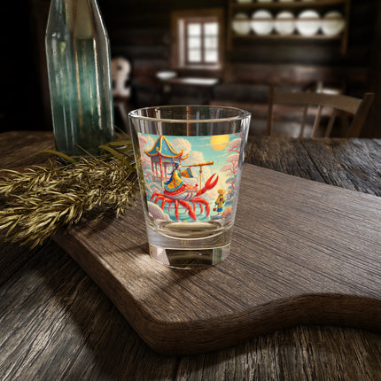 Celestial Crab Navigator Shot Glass – Mythic Journey & Celestial Wonder